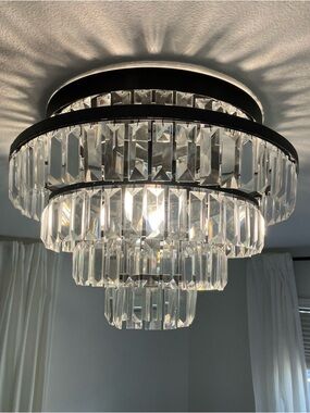 1 Pottery Barn Replacement Crystal(Gemma Crystal Tiered Flush Mount)